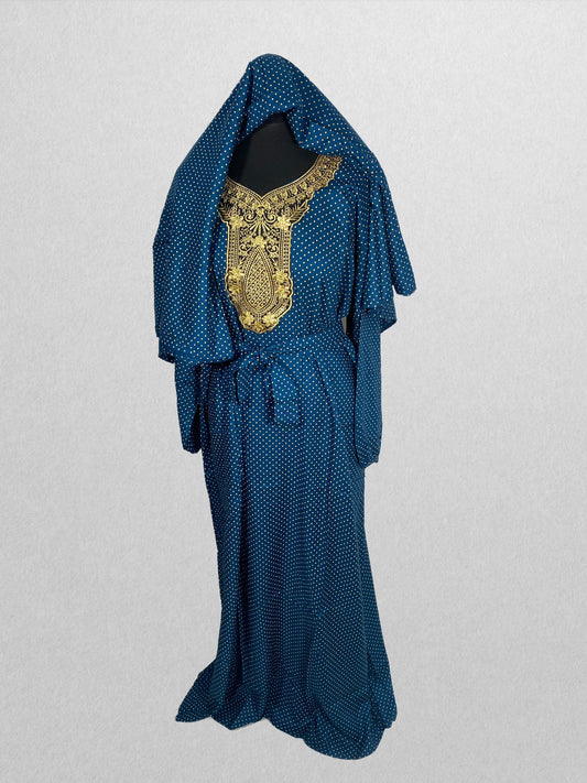 Sophisticated Sapphire Kaftan