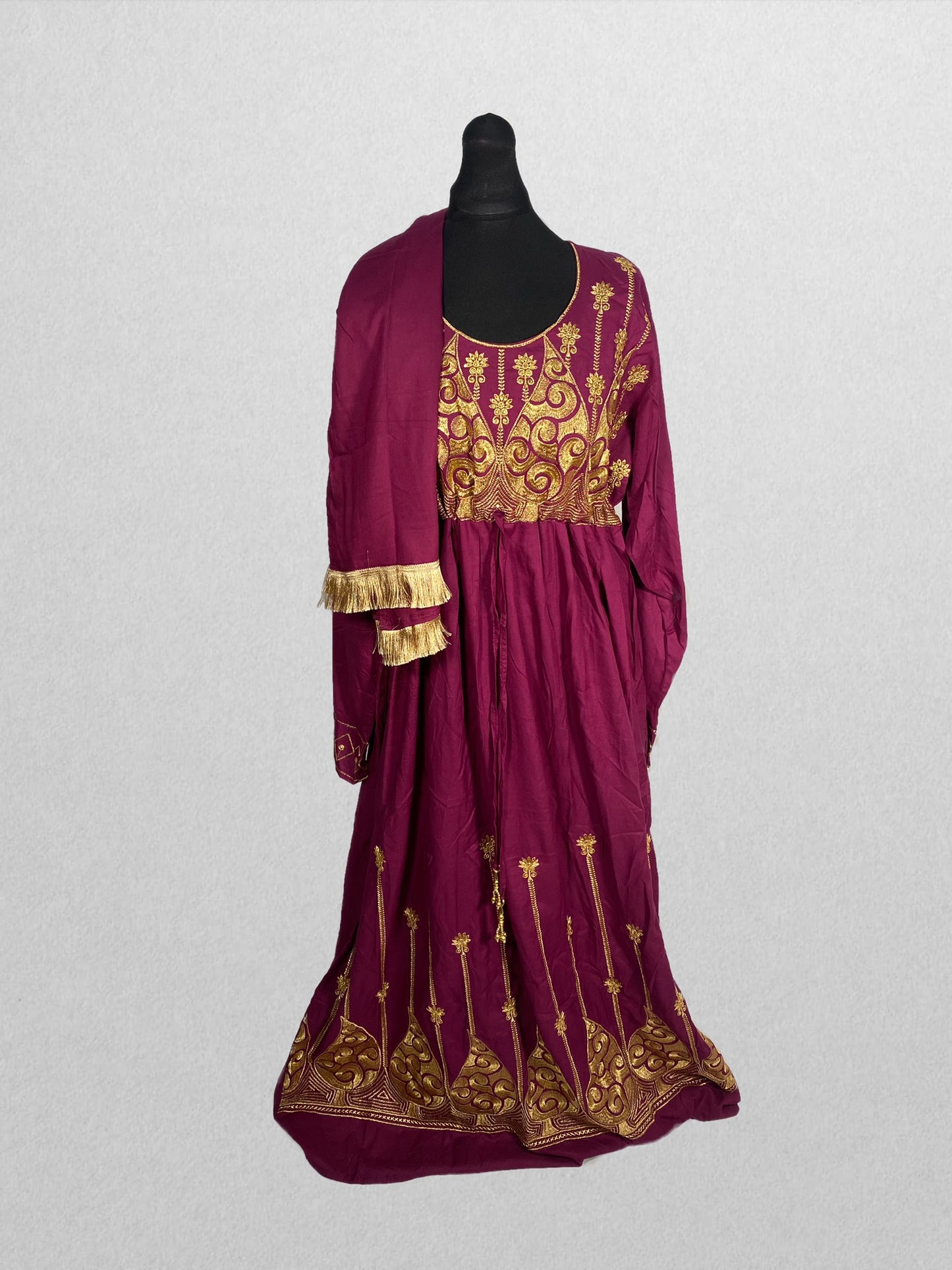 Regal Aubergine Kaftan