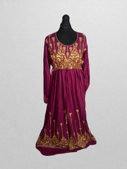 Regal Aubergine Kaftan