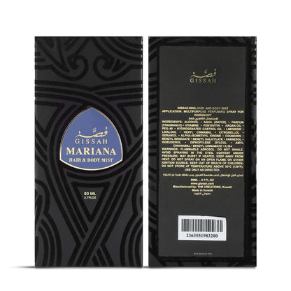 Mariana 80ml Hair & Body Mist by Gissah Fragrances