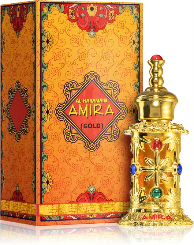 Amira Gold 12ml Perfume Oil by Al Haramain Arabian Oriental Sweet Floral Attar