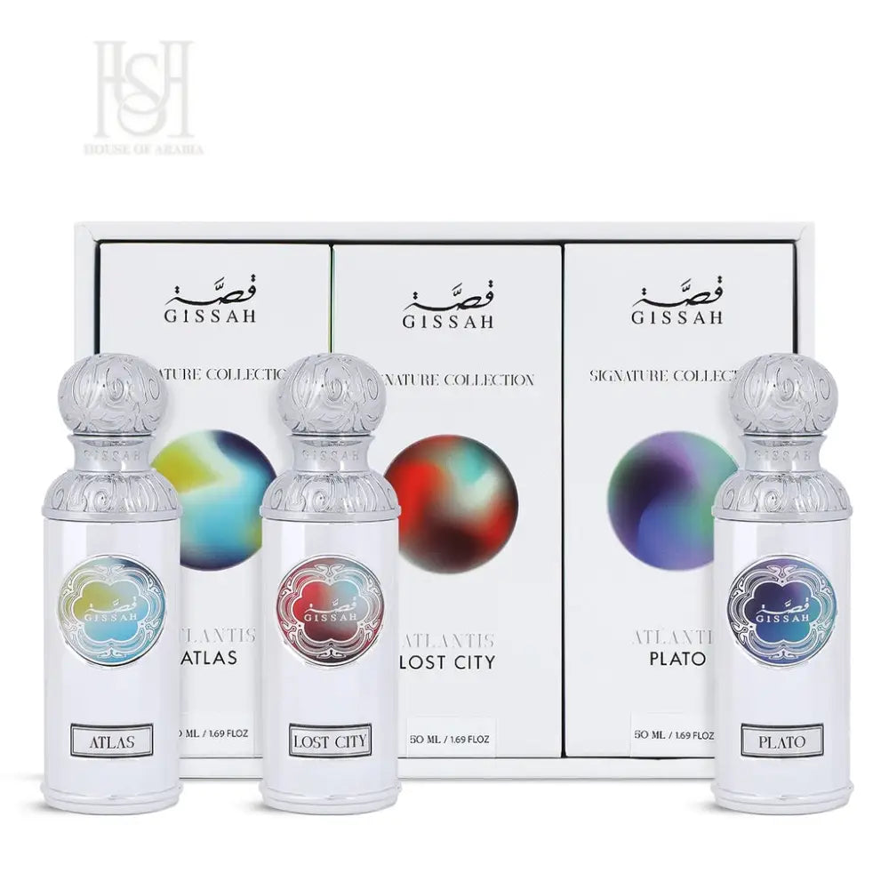 Atlantis Set 3x50ml EDP Unisex by Gissah Fragrances
