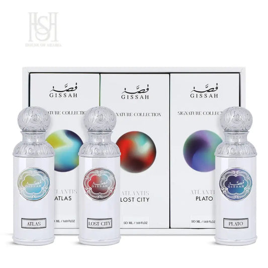 Atlantis Set 3x50ml EDP Unisex by Gissah Fragrances