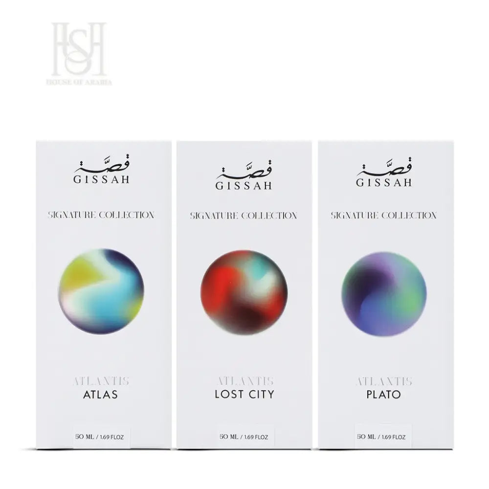Atlantis Set 3x50ml EDP Unisex by Gissah Fragrances