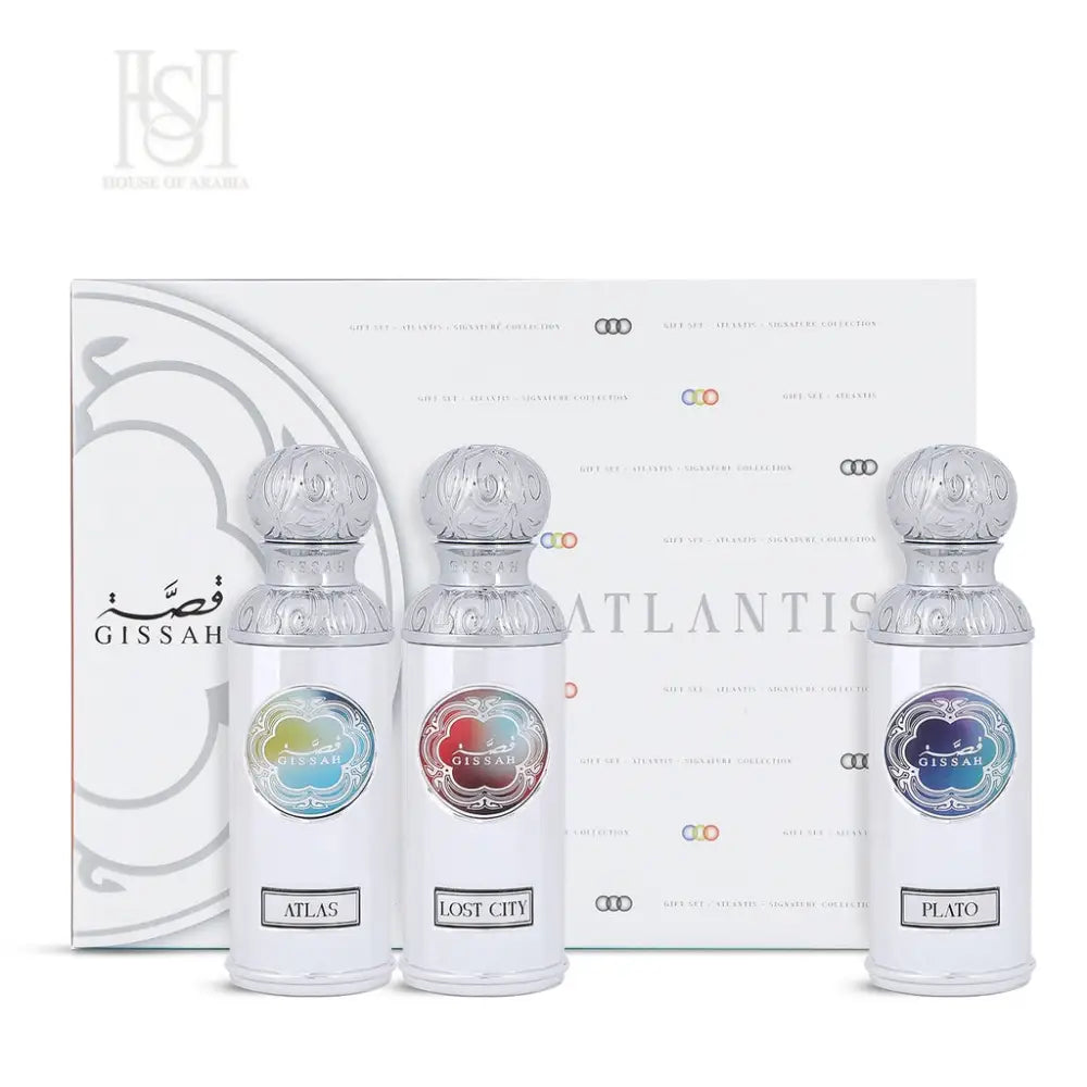 Atlantis Set 3x50ml EDP Unisex by Gissah Fragrances
