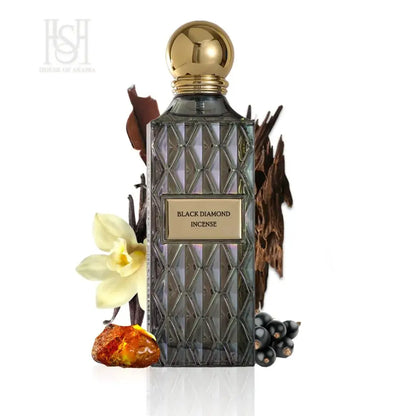 Black Diamond Incense 200ml EDP Unisex by Ibrahim Al Qurashi