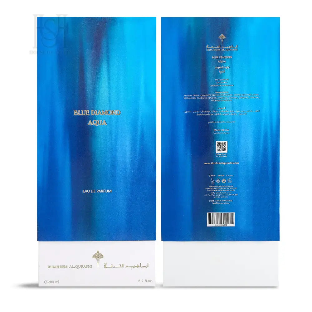 Blue Diamond Aqua 200ml EDP Unisex by Ibrahim Al Qurashi