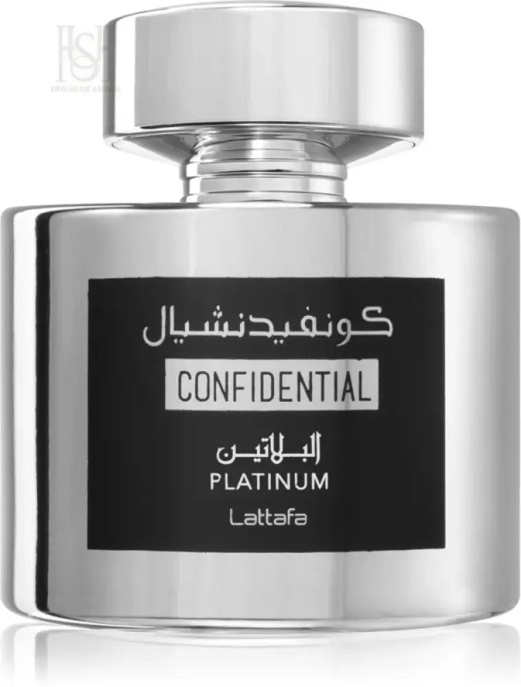 Confidential Platinum 100ml EDP For Him by Lattafa