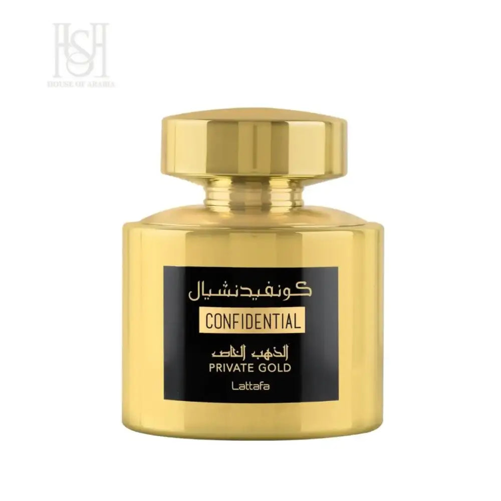 Confidential Private Gold EDP Unisex 100ml by Lattafa