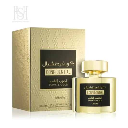 Confidential Private Gold EDP Unisex 100ml by Lattafa 100ml