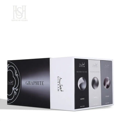 Graphite Set 3x50ml EDP Unisex by Gissah