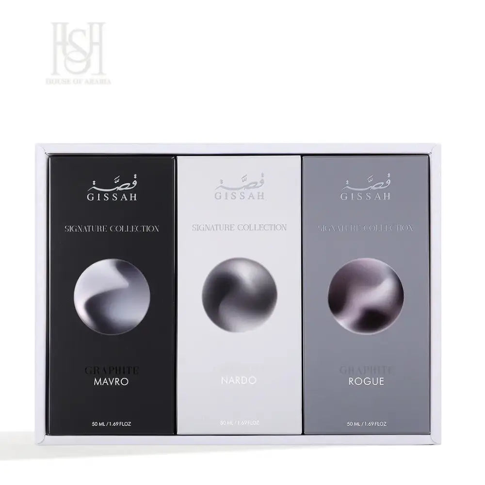 Graphite Set 3x50ml EDP Unisex by Gissah