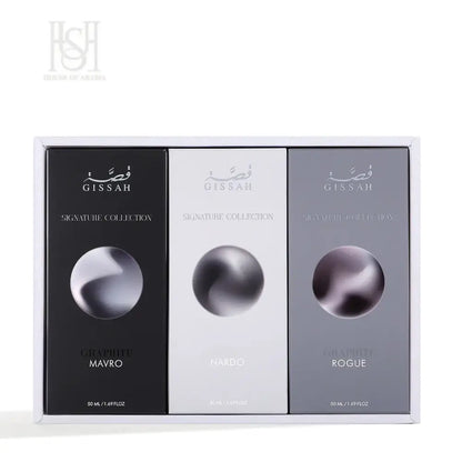 Graphite Set 3x50ml EDP Unisex by Gissah