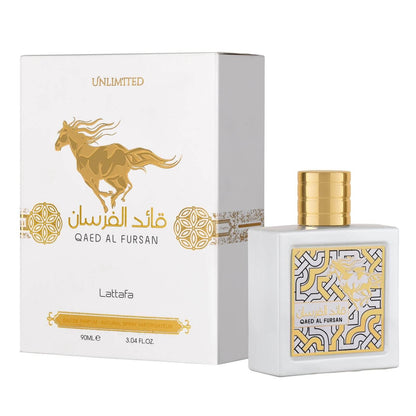 Qaed Al Fursan Unlimited 90ml EDP Unisex by Lattafa White Edition Perfume