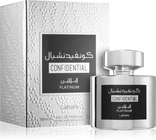 Lattafa Parfum Confidential Platinum 100ml EDP For Him