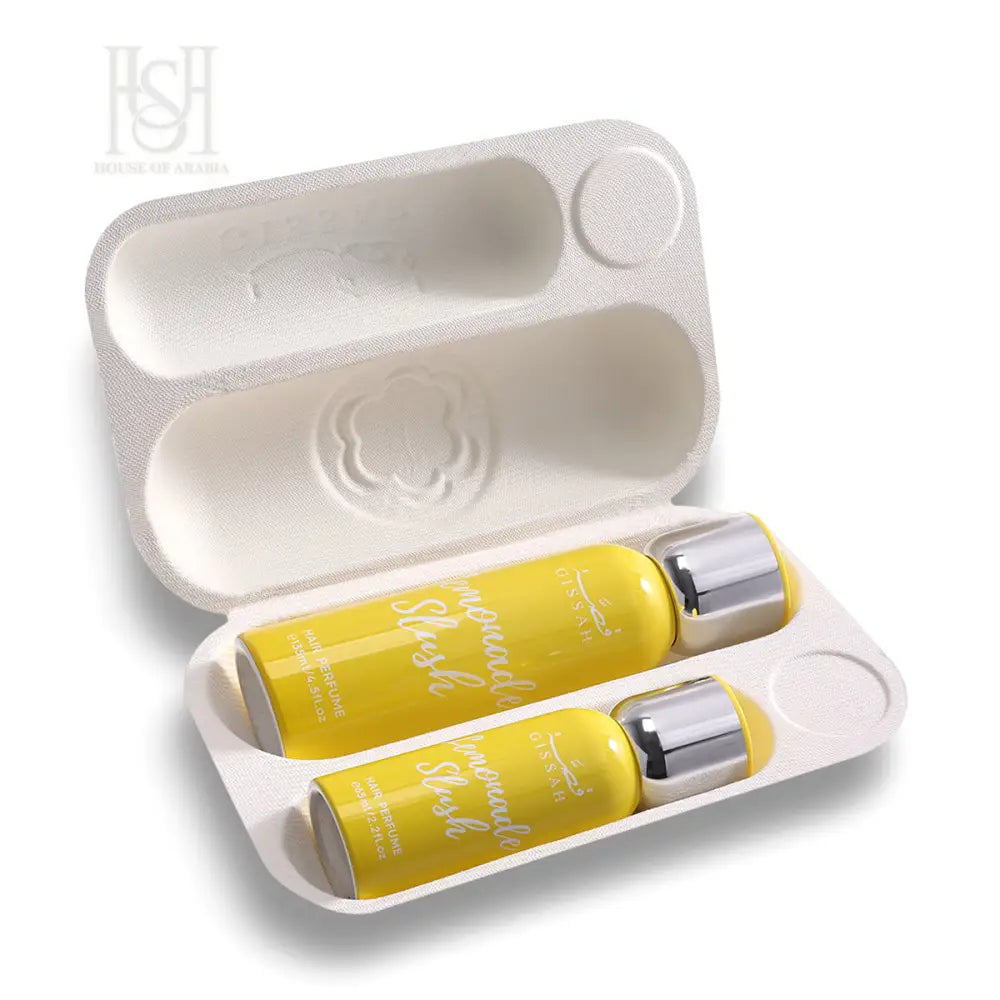 Lemonade Slush(135ml + 65ml) Hair Mist Set by Gissah Fragrances