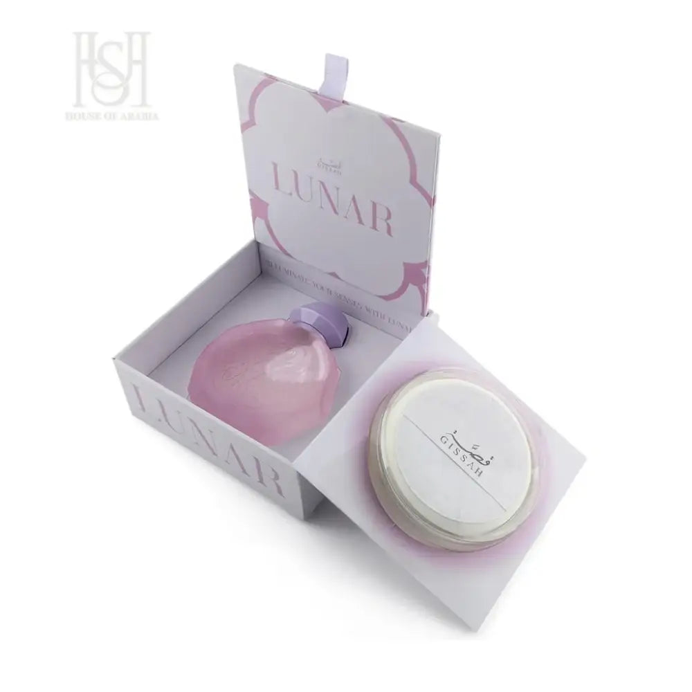 Lunar Set(EDP + Powder) Unisex by Gissah Fragrances