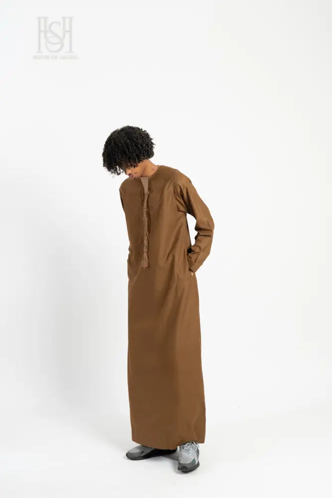 Men’s Emirati Thobe - Mocha Brown