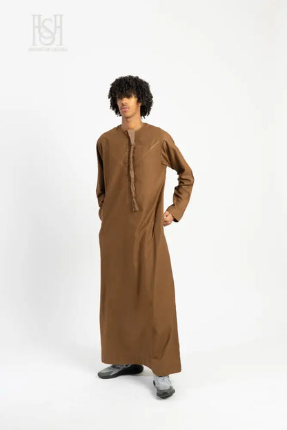 Men’s Emirati Thobe - Mocha Brown
