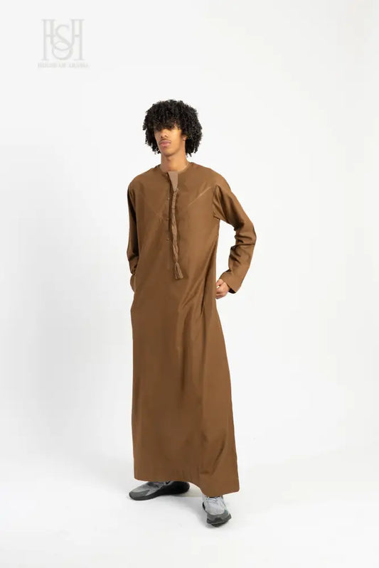 Men’s Emirati Thobe - Mocha Brown