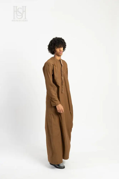 Men’s Emirati Thobe - Mocha Brown