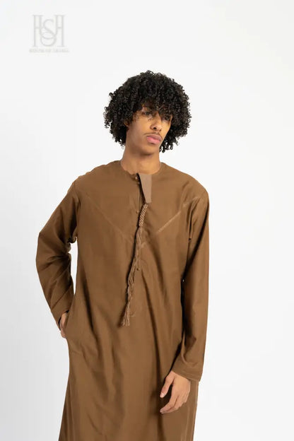 Men’s Emirati Thobe - Mocha Brown