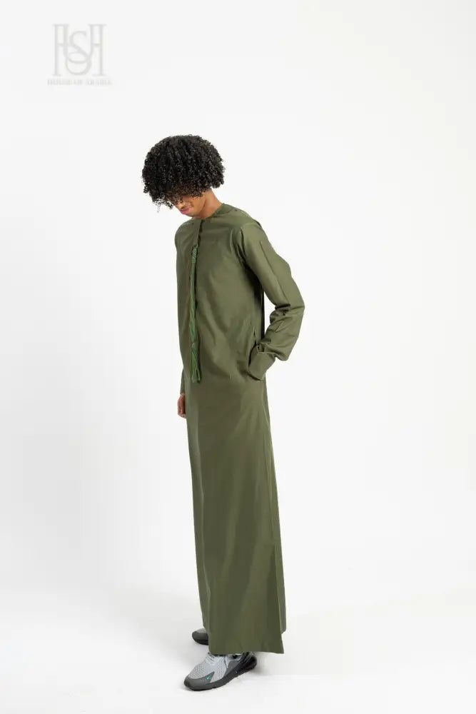 Men’s Emirati Thobe - Olive Green