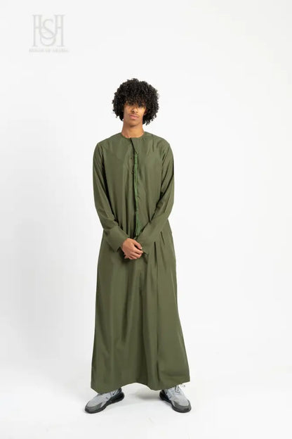 Men’s Emirati Thobe - Olive Green