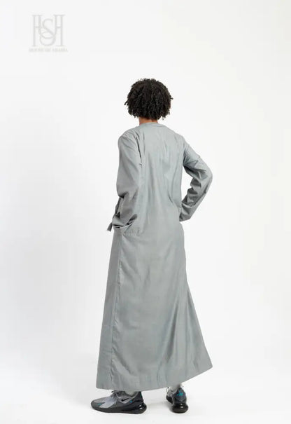 Men’s Emirati Thobe - Steel Grey
