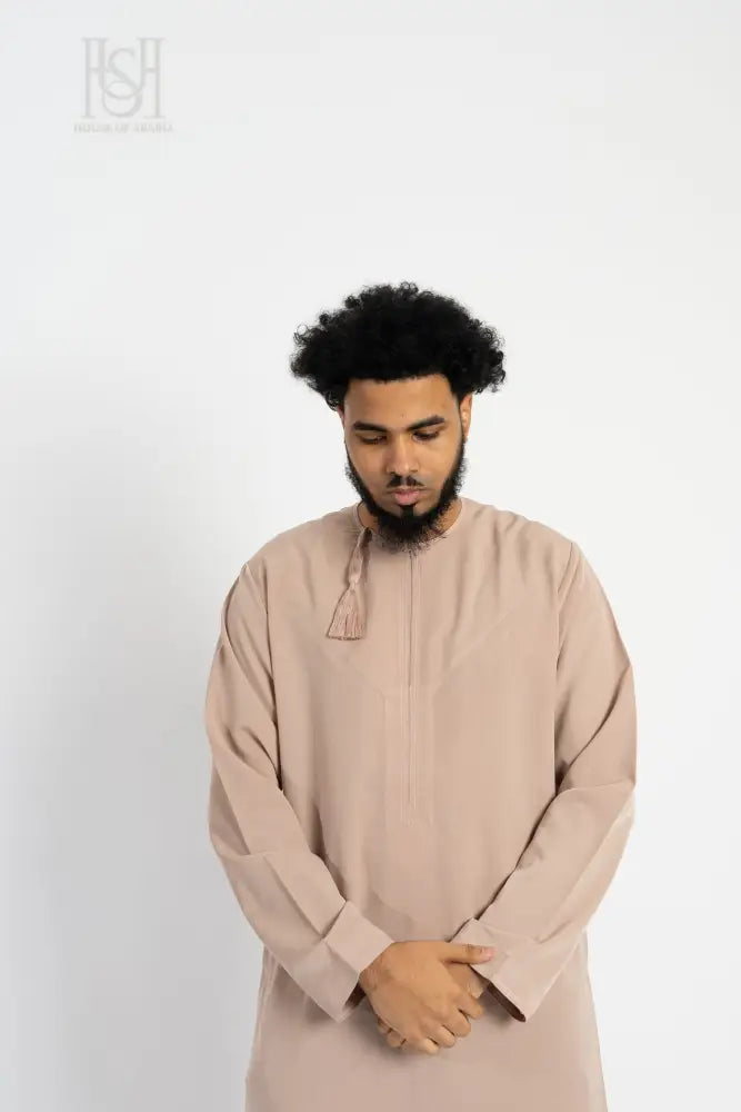 Men’s Omani Thobe - Dusty Rose 60 / 22