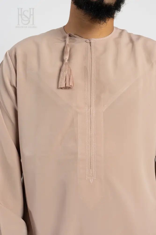 Men’s Omani Thobe - Dusty Rose 60 / 22