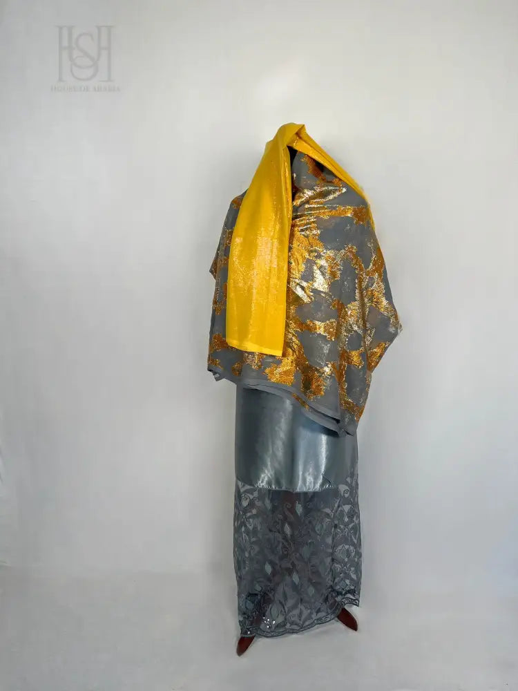 Moonlit Silver & Sun-Kissed Gold Fransawi