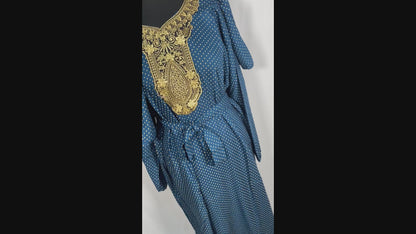 Sophisticated Sapphire Kaftan