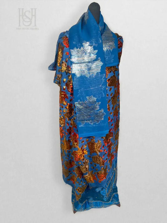 Sapphire Flame Velvet Small