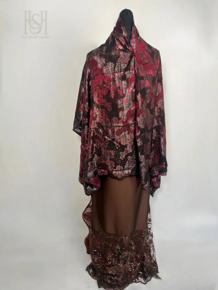 Scarlet Serenity with Cocoa Charm