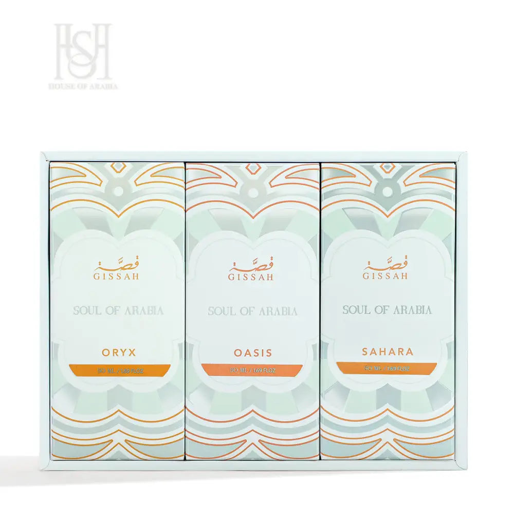 Soul of Arabia Set 3x50ml EDP Unisex by Gissah Fragrances