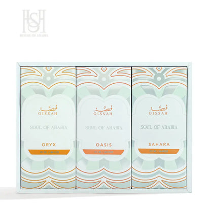 Soul of Arabia Set 3x50ml EDP Unisex by Gissah Fragrances