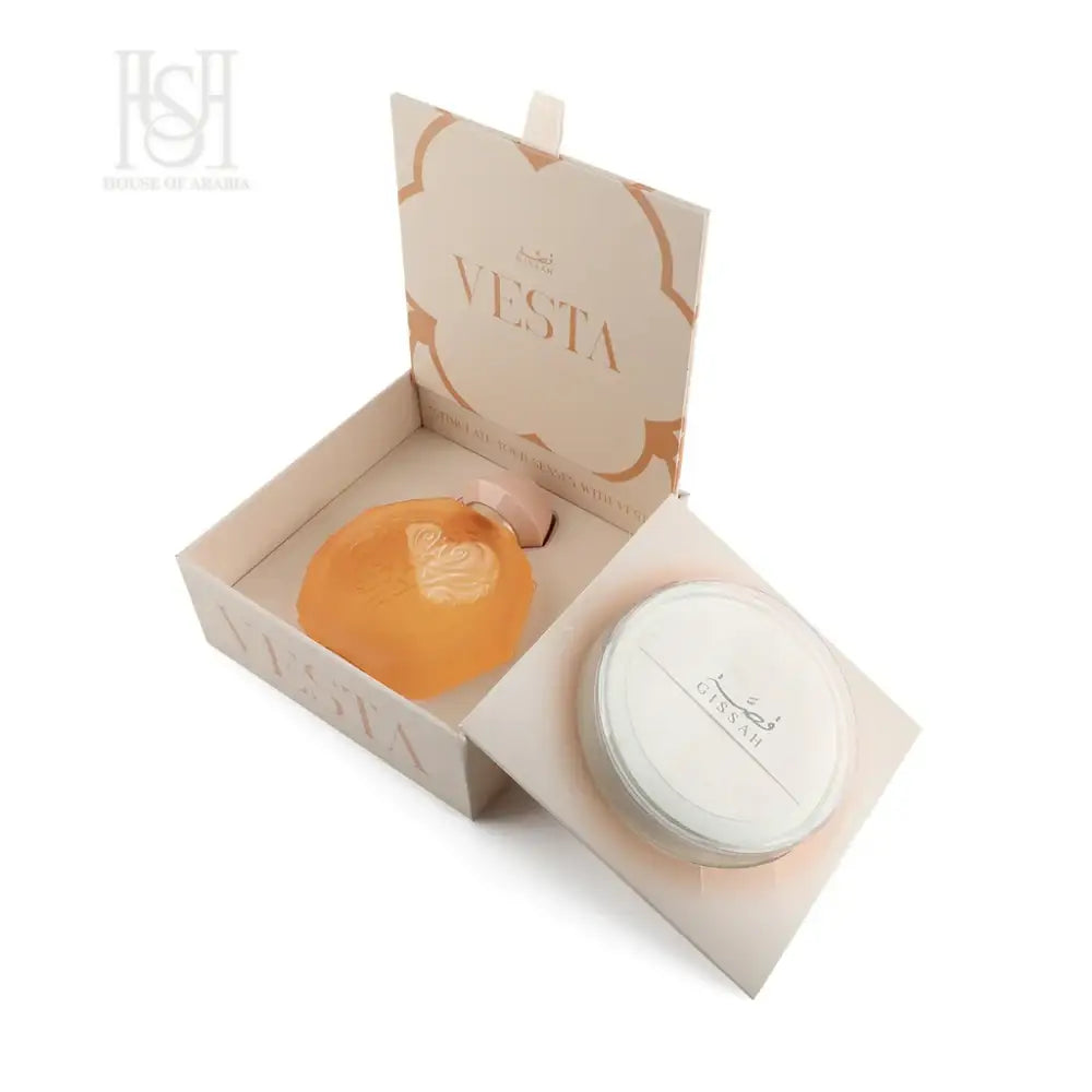 Vesta Set(EDP + Powder) Unisex by Gissah Fragrances